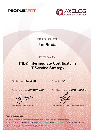 ITIL Intermediate Certificate in IT Service Strategy